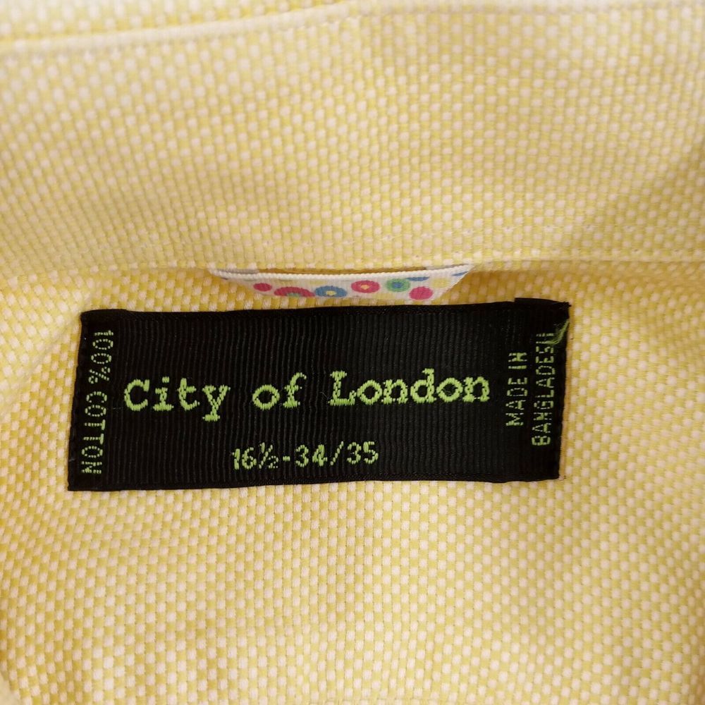 City of London Shirt Mens 16-1/2 3/35‎ Long Sleeve Button Up French Cuff - Picture 11 of 12